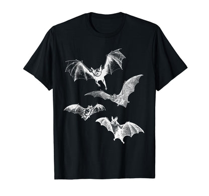 Grunge 90S Flying Bats Novelty T-Shirt - Custom Art Print Men Women - T-Shirt, Sweatshirt, Hoodie