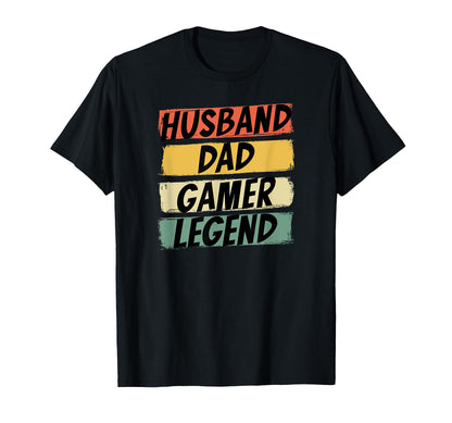 Gamer Dad Husband Dad Video Game Legend T-Shirt - Minimalist Print Unisex - T-Shirt, Sweatshirt, Hoodie