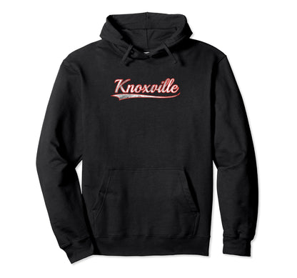 Knoxville Varsity Distressed Throwback Hoodie - Unique Graphic for Adults - T-Shirt, Sweatshirt, Hoodie