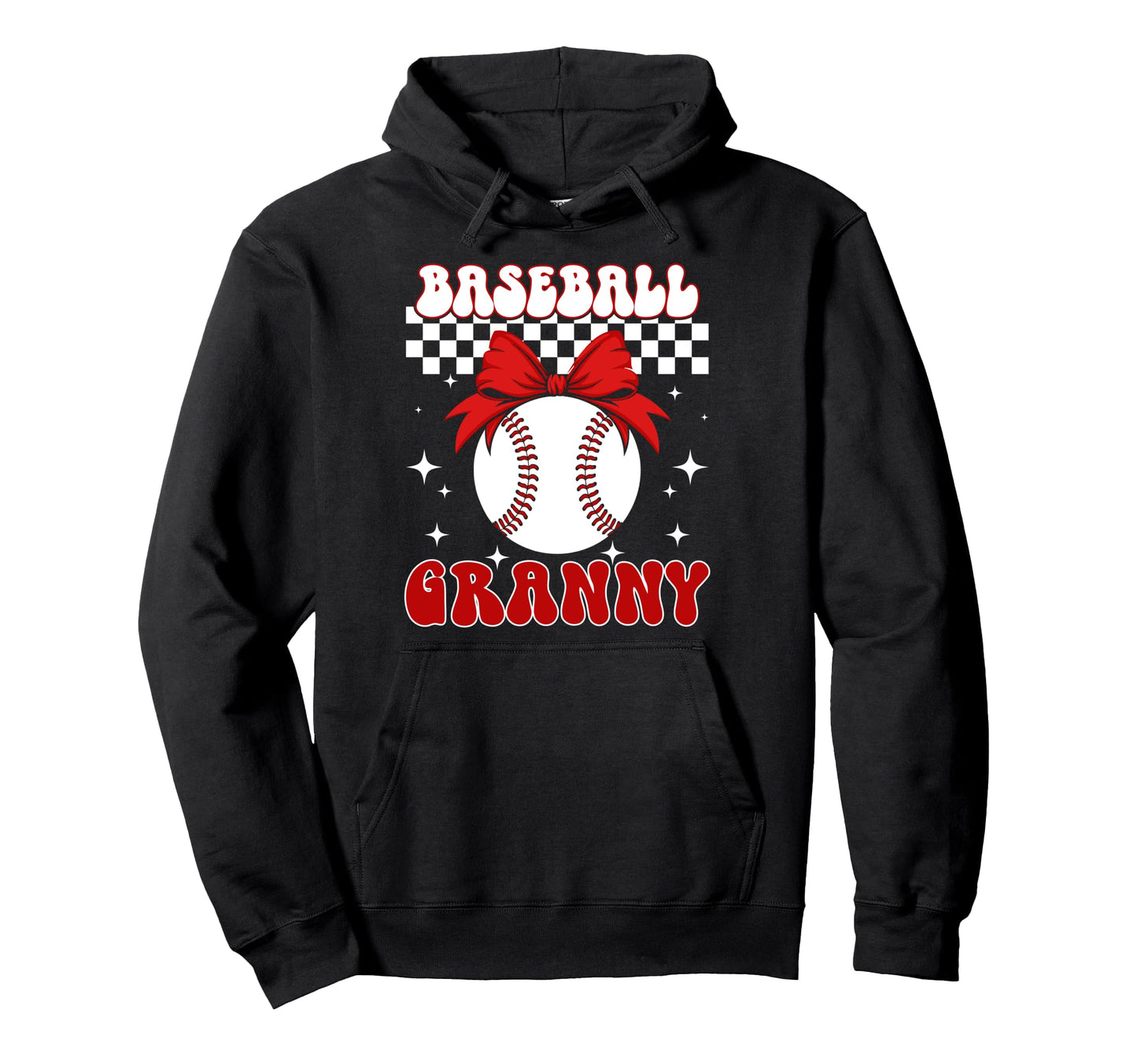 Baseball Granny Coquette Granny Hoodie - Minimalist Print Men Women - T-Shirt, Sweatshirt, Hoodie