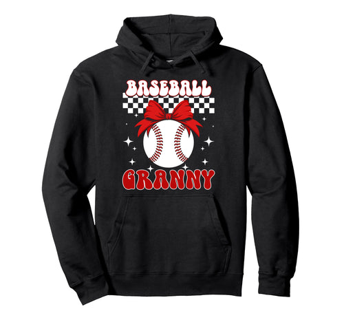 Baseball Granny Coquette Granny Hoodie - Minimalist Print Men Women - T-Shirt, Sweatshirt, Hoodie