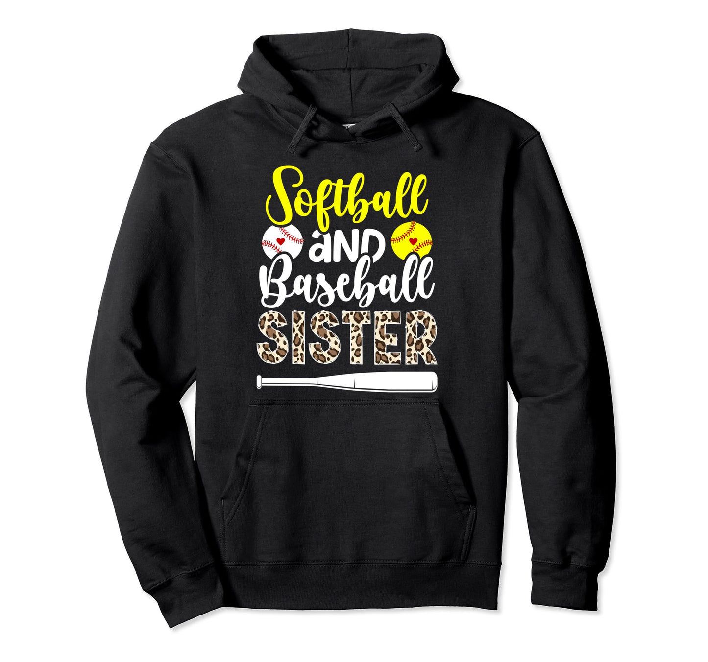 Softball And Baseball Sister Proud Hoodie - Unique Graphic Men Women - T-Shirt, Sweatshirt, Hoodie