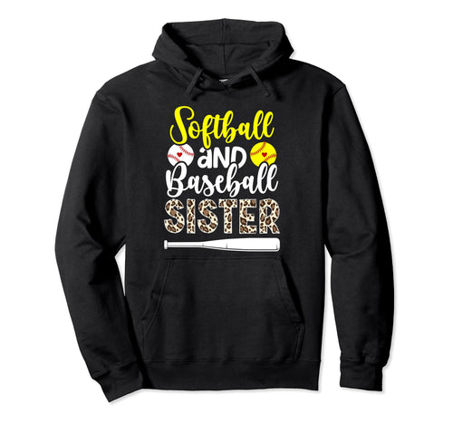 Softball And Baseball Sister Proud Hoodie - Unique Graphic Men Women - T-Shirt, Sweatshirt, Hoodie
