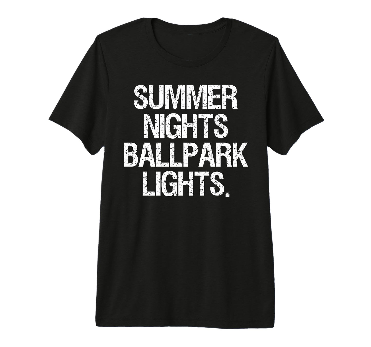Summer Nights And Ballpark Lights Baseball T-Shirt - Graphic Print Unisex - T-Shirt, Sweatshirt, Hoodie