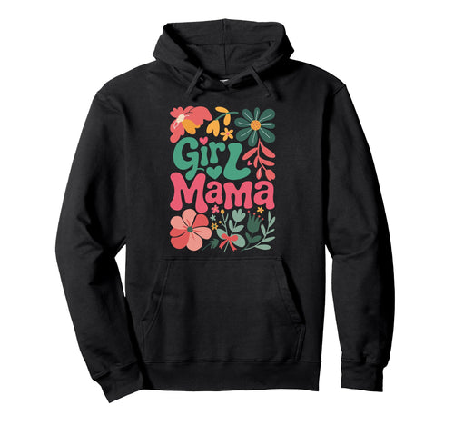 Mama Floral Mothers Day Boho Flower Hoodie - Fun Novelty Design for Adults - T-Shirt, Sweatshirt, Hoodie