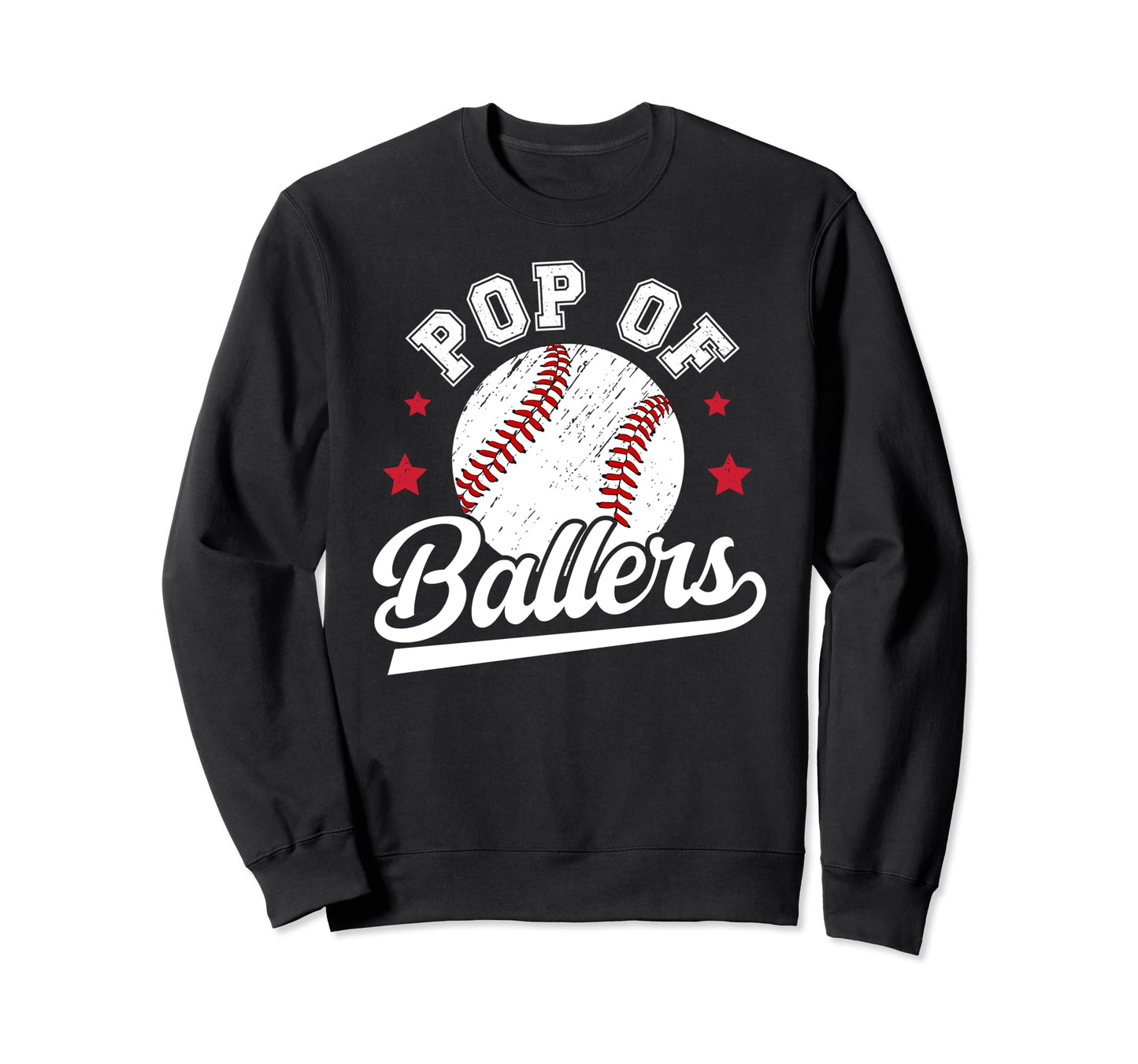 Pop Baller Baseball Pop Baseball Sweatshirt - Minimalist Print Unisex - T-Shirt, Sweatshirt, Hoodie