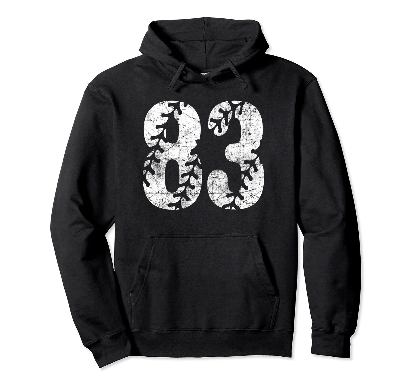 Baseball Softball Mom 83 Number Hoodie - Casual Everyday Wear for Adults - T-Shirt, Sweatshirt, Hoodie