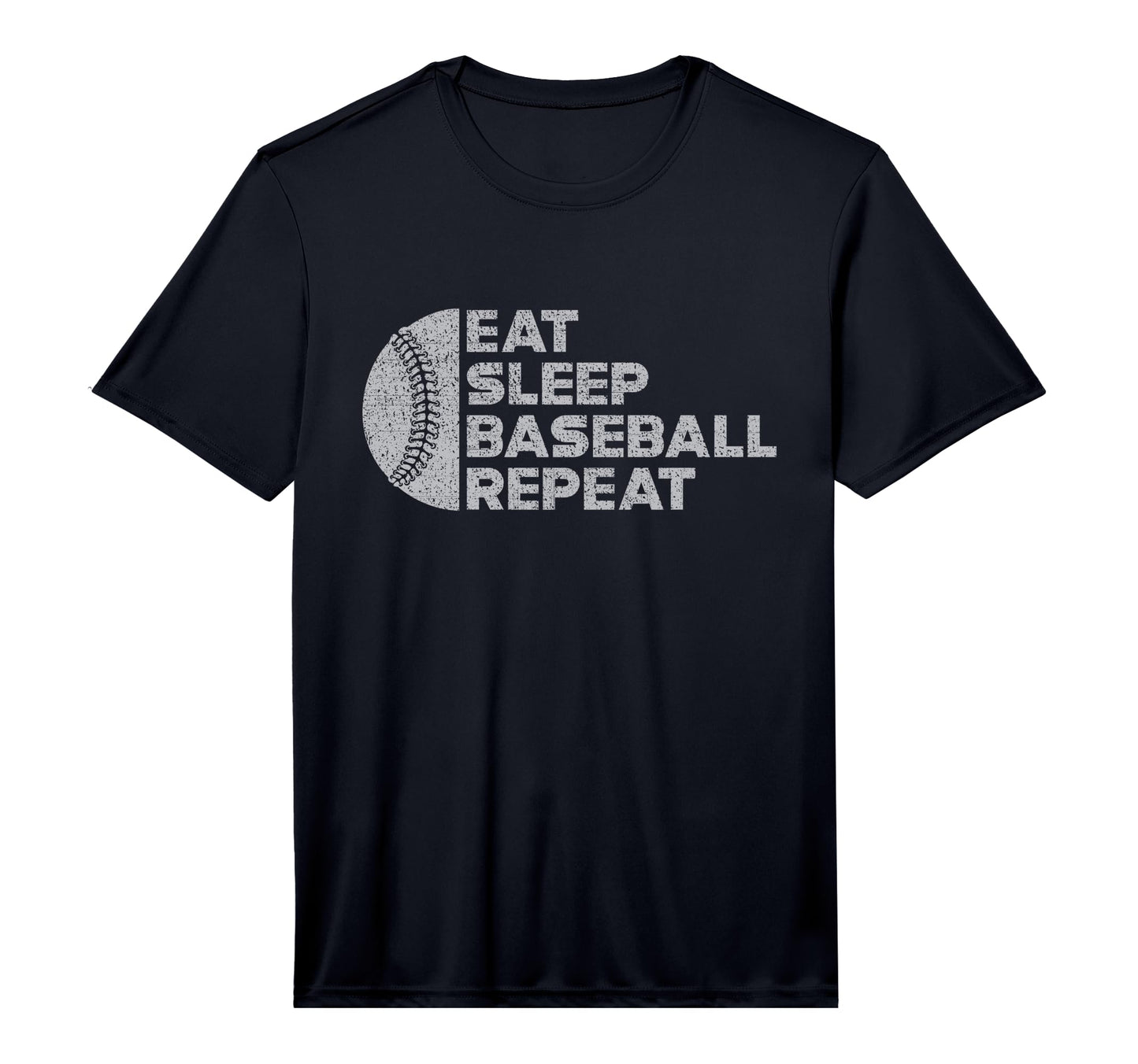 Eat Sleep Baseball Repeat Funny Bat T-Shirt - Novelty Apparel for Adults - T-Shirt, Sweatshirt, Hoodie