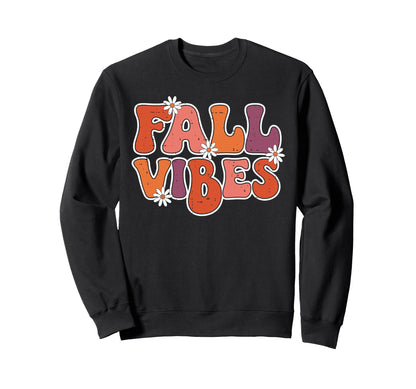Fall Vibes Rainbow Fall Season Sweatshirt - Novelty Apparel Men Women - T-Shirt, Sweatshirt, Hoodie