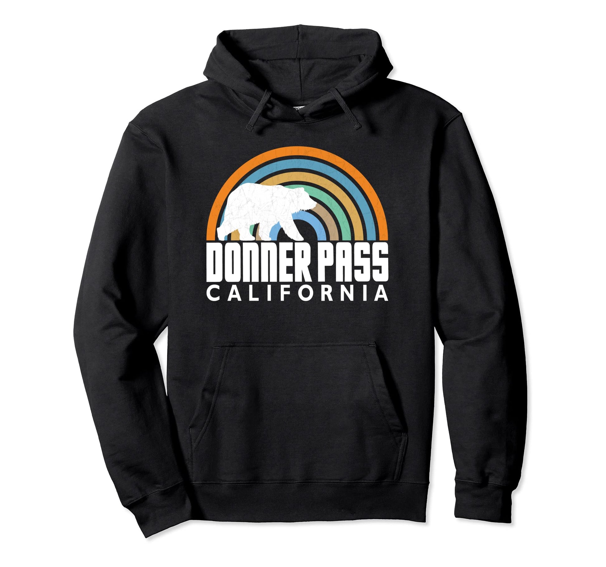 Donner Pass Rainbow Bear Donner Pass Hoodie - Novelty Apparel Men Women - T-Shirt, Sweatshirt, Hoodie