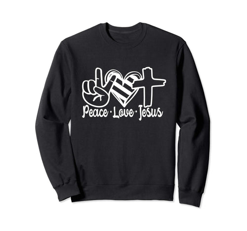 Peace Hand Striped Heart Sweatshirt - Fun Novelty Design Men Women - T-Shirt, Sweatshirt, Hoodie