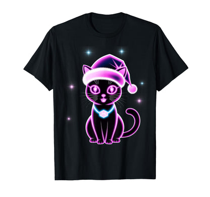 Kawaii Cozy Winter Cat Holiday Animal T-Shirt - Graphic Print Men Women - T-Shirt, Sweatshirt, Hoodie