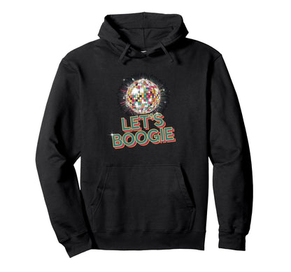 Disco Ball Lets Boogie Fever Hoodie - Aesthetic Graphic for Adults - T-Shirt, Sweatshirt, Hoodie
