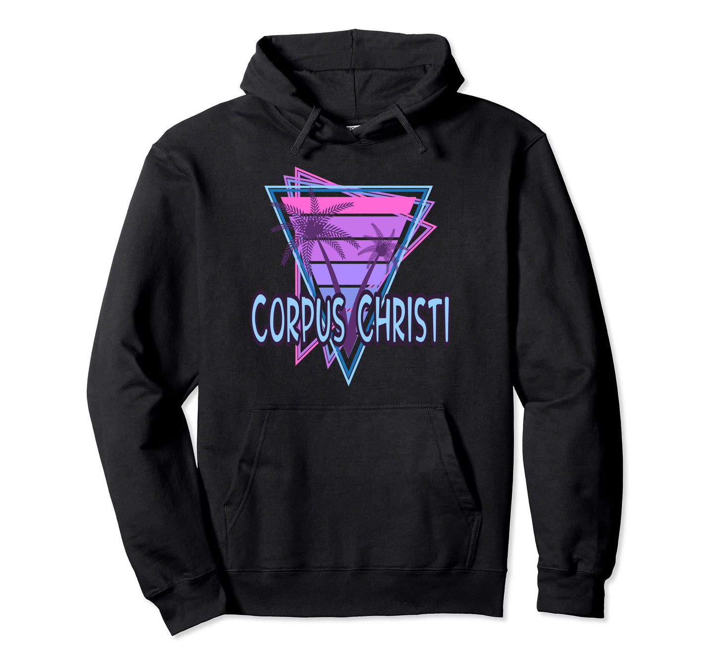 Corpus Christi Vacation Vaporwave Aesthetic Hoodie - Unique Graphic Unisex - T-Shirt, Sweatshirt, Hoodie
