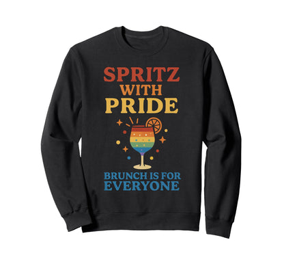 Pride Cocktail Lover Brunch Fans Sweatshirt - Aesthetic Graphic Unisex - T-Shirt, Sweatshirt, Hoodie