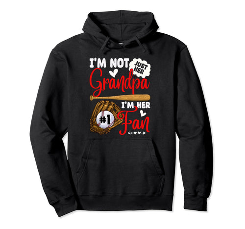 Not Just Her Grandpa Her Number 1 Fan Hoodie - Minimalist Print Unisex - T-Shirt, Sweatshirt, Hoodie
