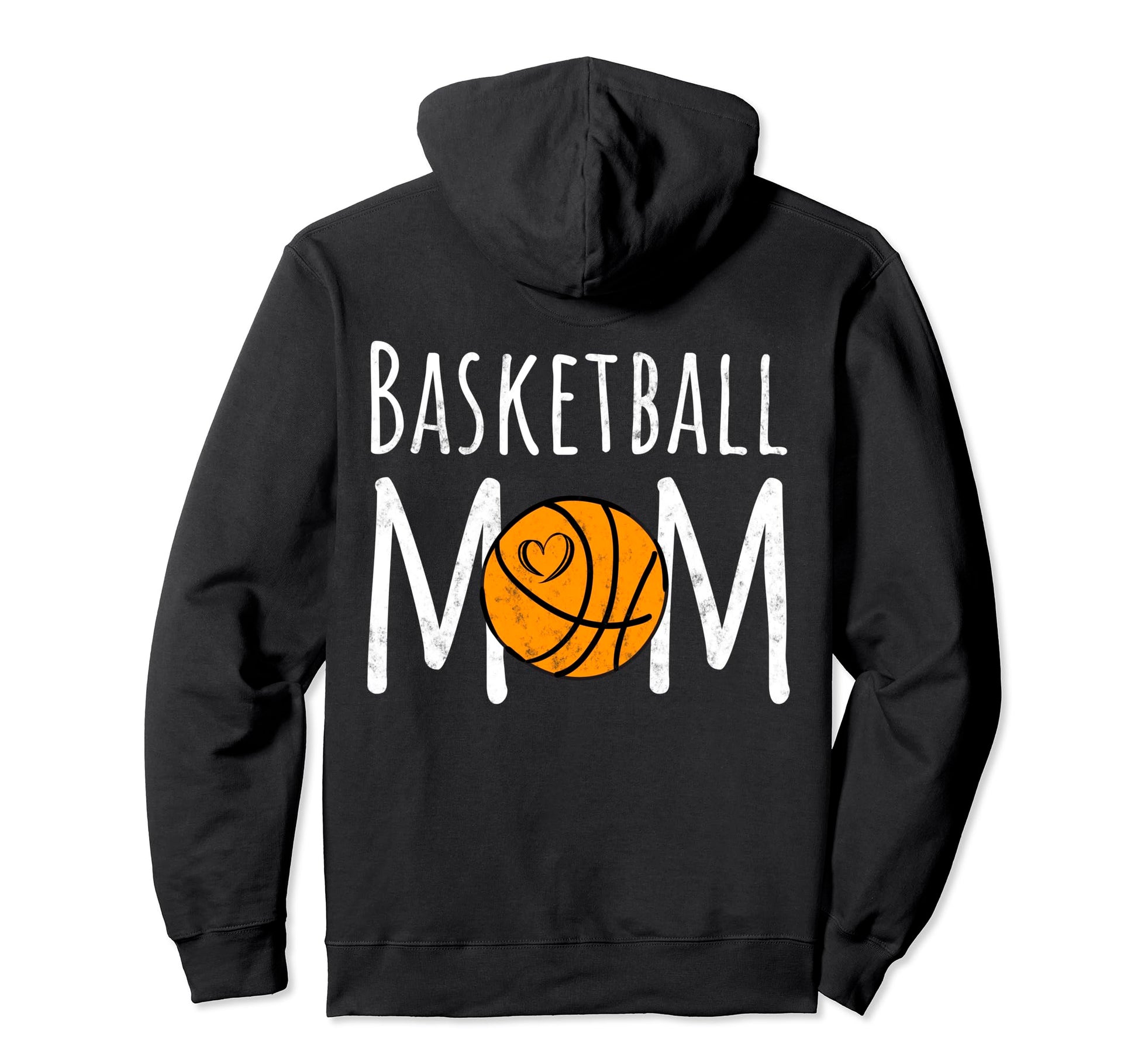 Basketball Mom Life Hoops And Heart Hoodie - Custom Art Print Men Women - T-Shirt, Sweatshirt, Hoodie