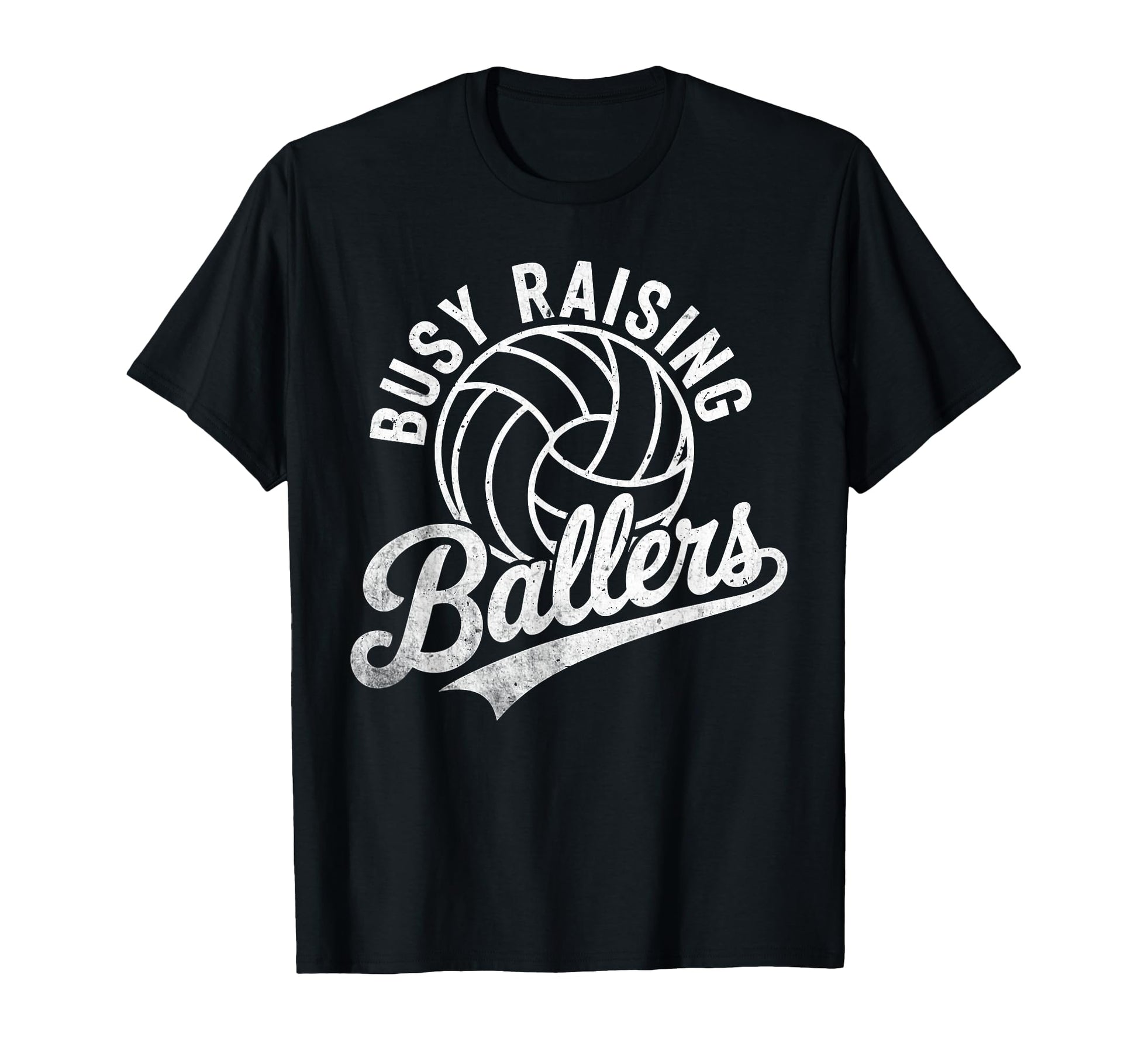 Raising Ballers Funny Mom Volleyball T-Shirt - Trendy Graphic Men Women - T-Shirt, Sweatshirt, Hoodie