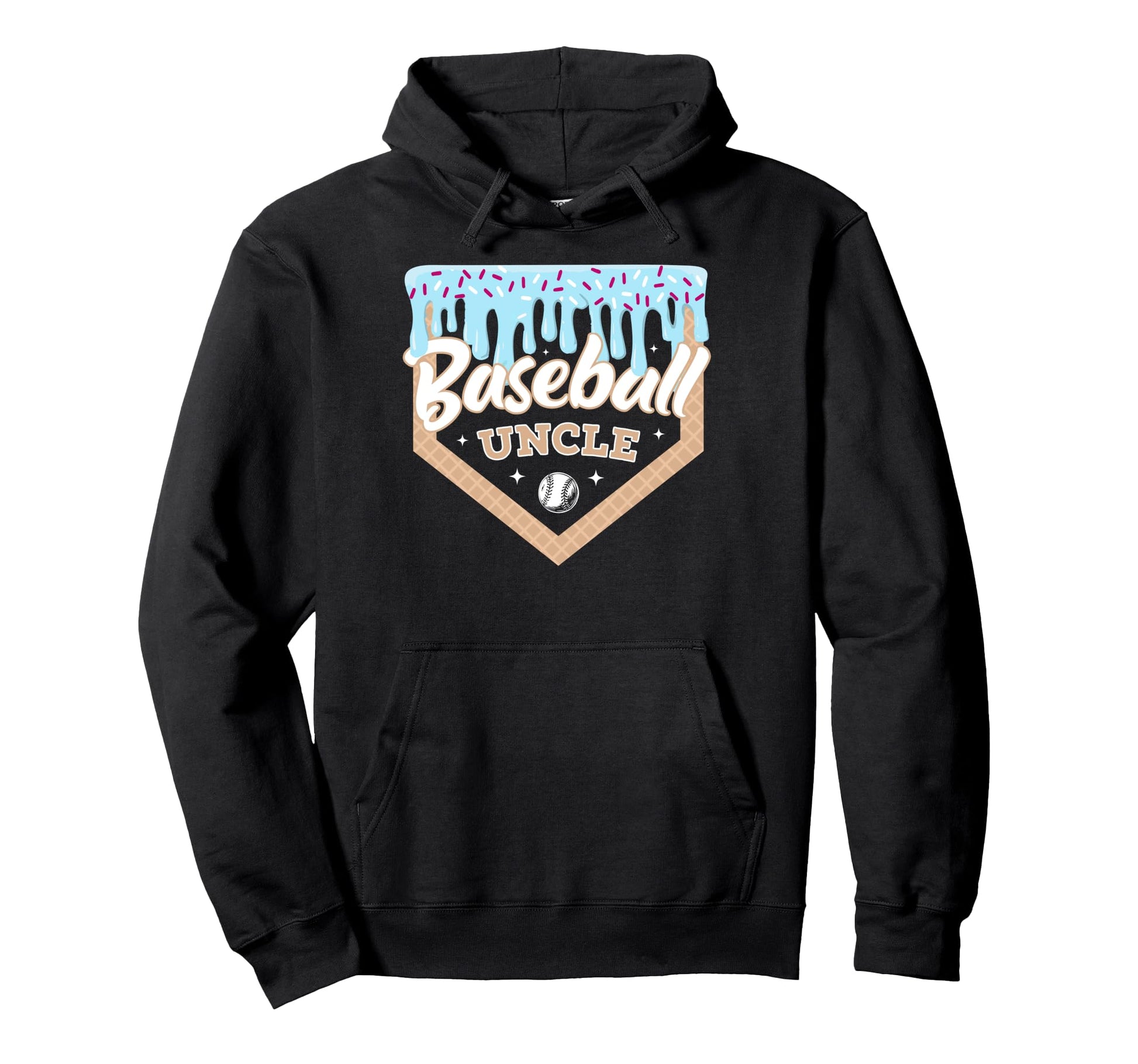Baseball Drip Uncle Ice Cream Drip Home Hoodie - Custom Art Print Unisex - T-Shirt, Sweatshirt, Hoodie
