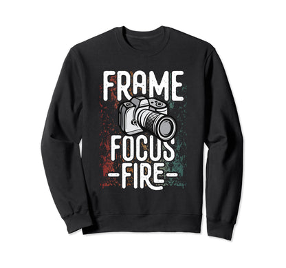 Photo Camera Photographer Flash Sweatshirt - Custom Art Print for Adults - T-Shirt, Sweatshirt, Hoodie