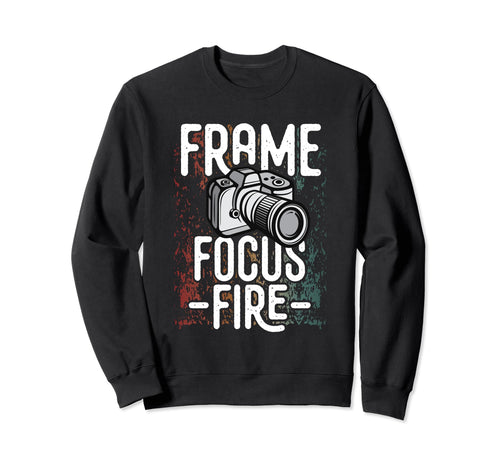 Photo Camera Photographer Flash Sweatshirt - Custom Art Print for Adults - T-Shirt, Sweatshirt, Hoodie