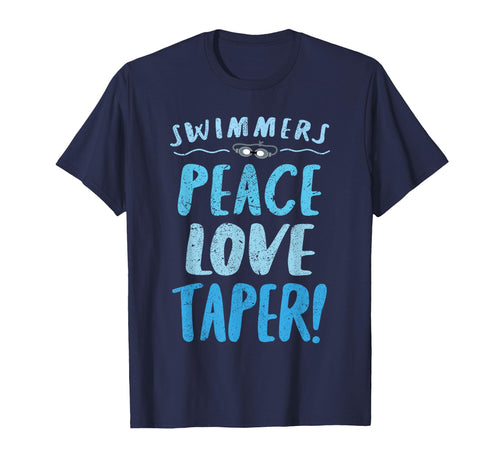 Peace Love Taper Swimmers T-Shirt - Minimalist Print for Adults - T-Shirt, Sweatshirt, Hoodie