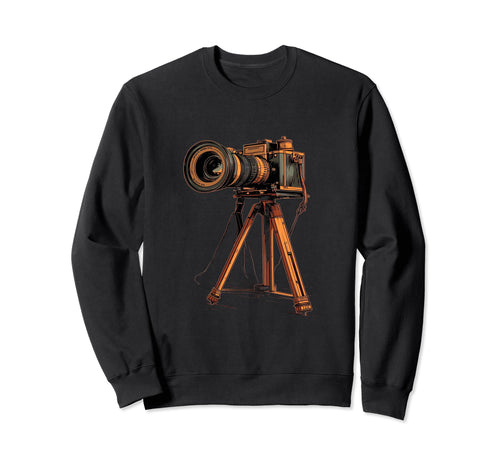 Photography Camera Tripod Sweatshirt - Streetwear Style for Adults - T-Shirt, Sweatshirt, Hoodie