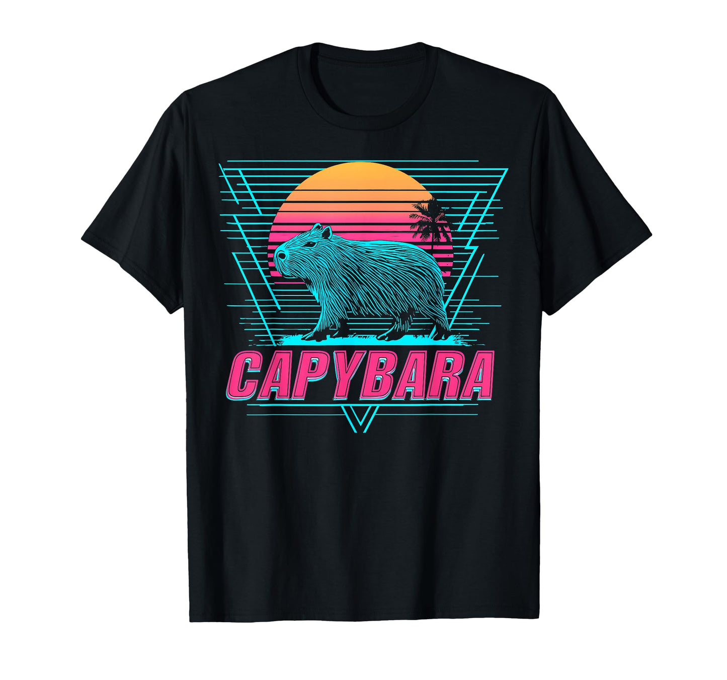 Capybara Capibara Vaporwave Aesthetic T-Shirt - Trendy Graphic for Adults - T-Shirt, Sweatshirt, Hoodie