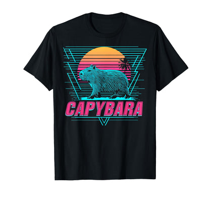 Capybara Capibara Vaporwave Aesthetic T-Shirt - Trendy Graphic for Adults - T-Shirt, Sweatshirt, Hoodie