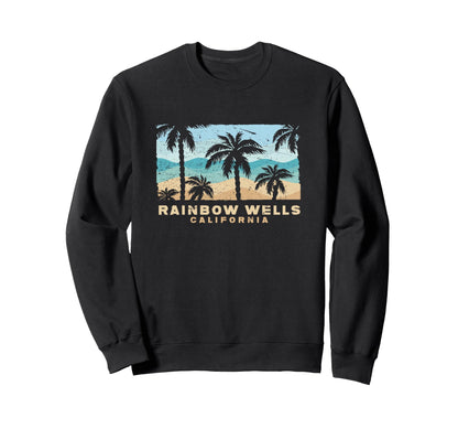 Rainbow Wells California Palm Beach Sweatshirt - Novelty Apparel Unisex - T-Shirt, Sweatshirt, Hoodie