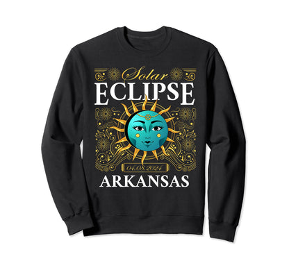 Total Solar Eclipse Arkansas 2024 Sweatshirt - Graphic Print for Adults - T-Shirt, Sweatshirt, Hoodie