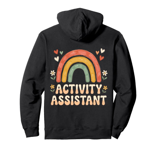 Activity Assistant Boho Rainbow Heart Hoodie - Casual Everyday Wear Unisex - T-Shirt, Sweatshirt, Hoodie