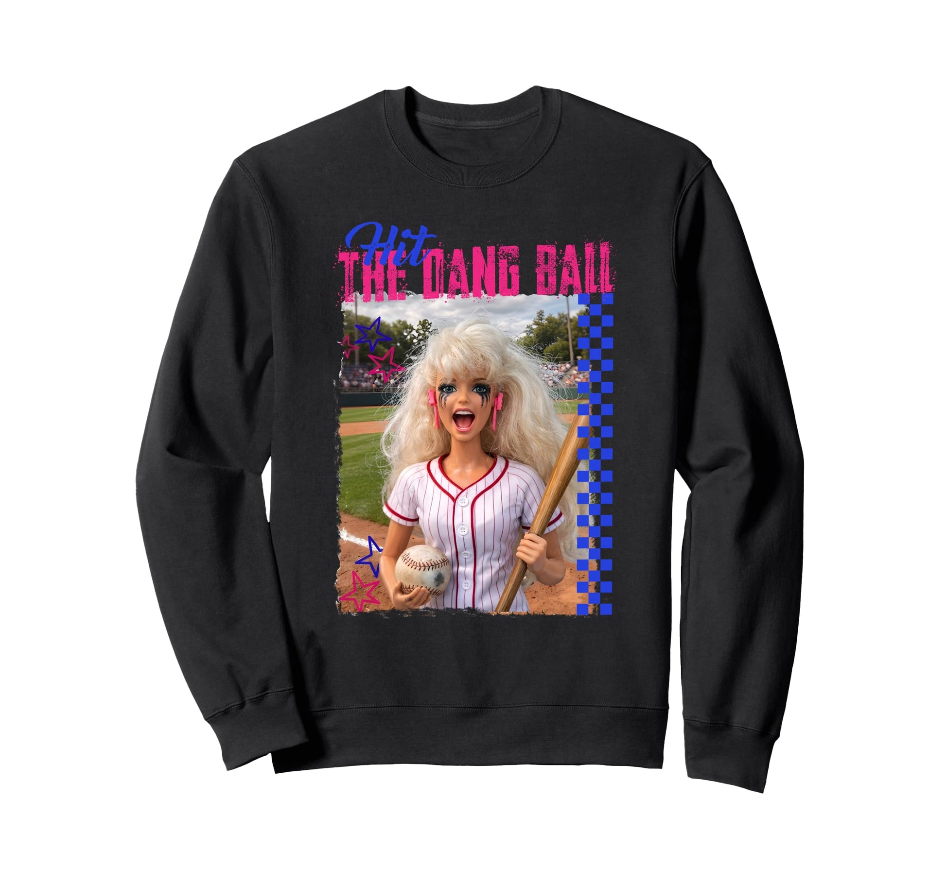 Hit Dang Ball Baseball Mom Gameday Sweatshirt - Streetwear Style Unisex - T-Shirt, Sweatshirt, Hoodie