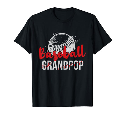 Baseball Grandpop Fathers Day Dad T-Shirt - Custom Art Print for Adults - T-Shirt, Sweatshirt, Hoodie