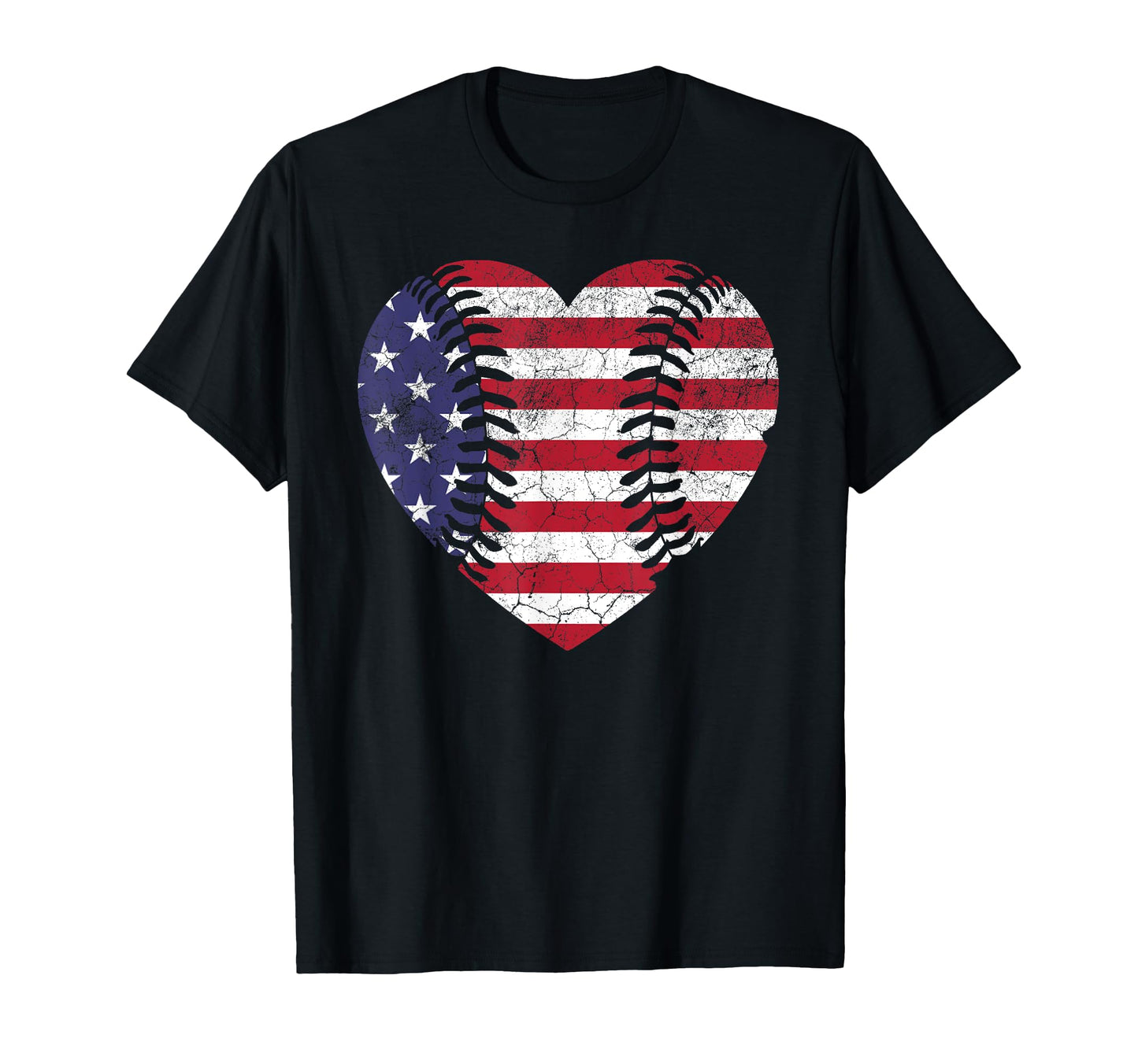 4Th July American Flag Baseball T-Shirt - Casual Everyday Wear Men Women - T-Shirt, Sweatshirt, Hoodie