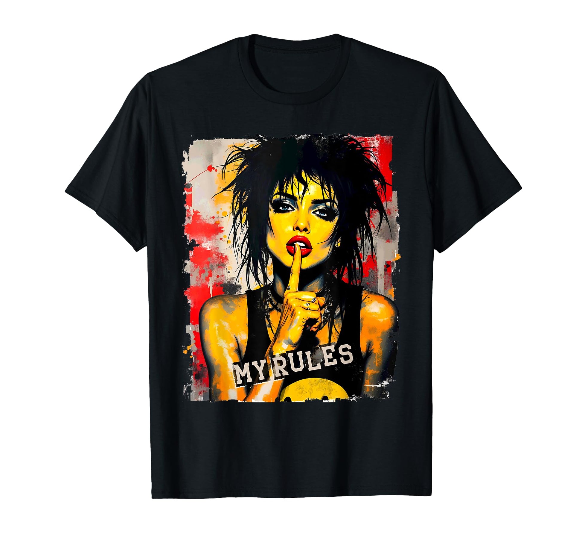 Punk 90S Grunge Street Art Distressed T-Shirt - Unique Graphic Men Women - T-Shirt, Sweatshirt, Hoodie