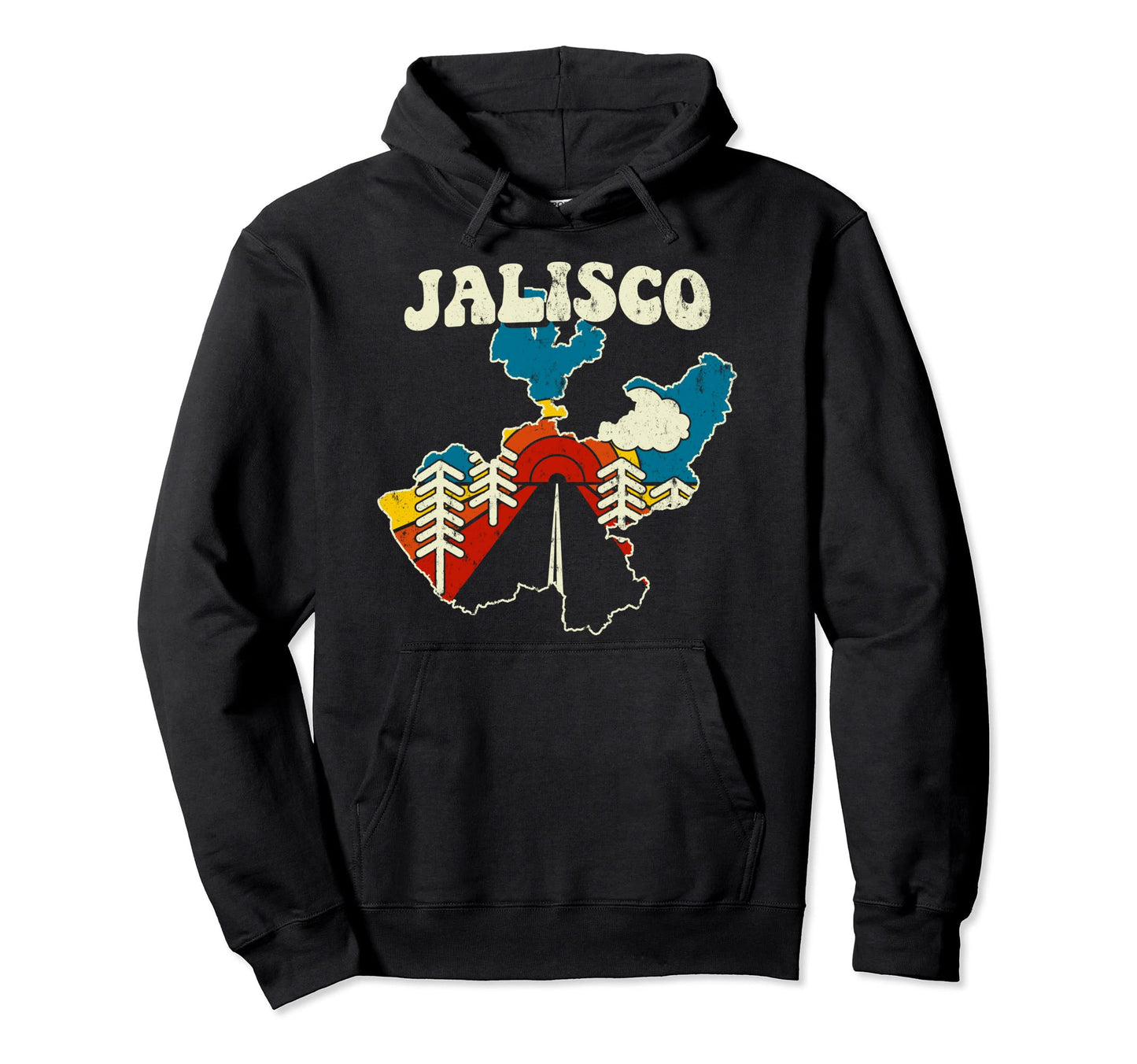 Jalisco Mexican State Rainbow Mexico Hoodie - Fun Novelty Design Men Women - T-Shirt, Sweatshirt, Hoodie