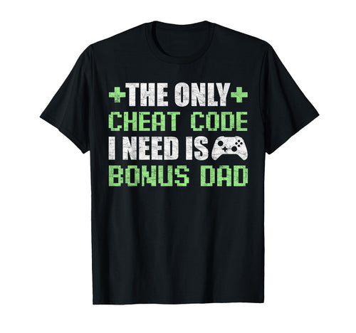 Gamer Stepdad Fathers Day Cheat T-Shirt - Aesthetic Graphic for Adults - T-Shirt, Sweatshirt, Hoodie