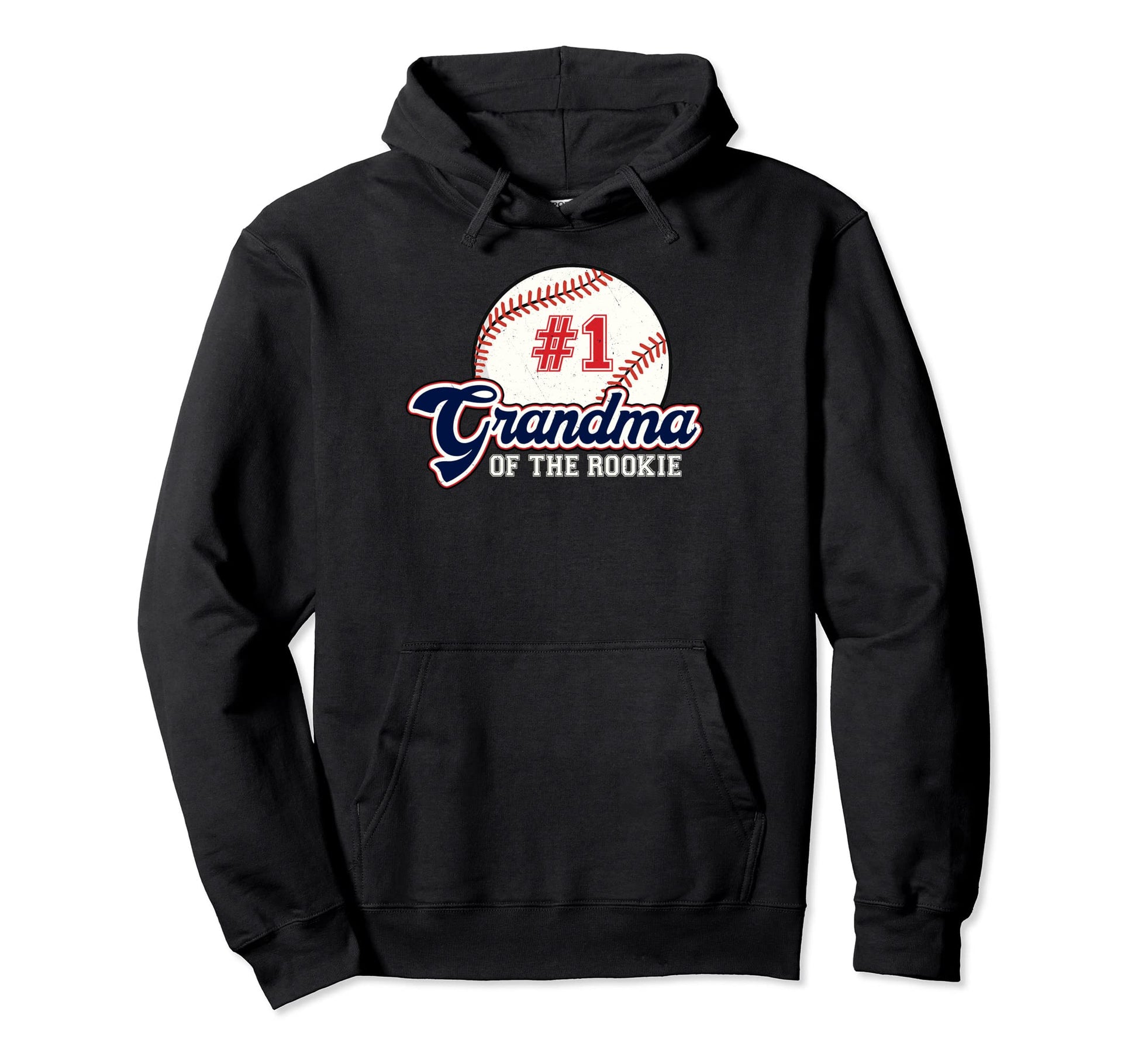 Grandma Rookie Rookie Year Baseball Nana Hoodie - Graphic Print for Adults - T-Shirt, Sweatshirt, Hoodie