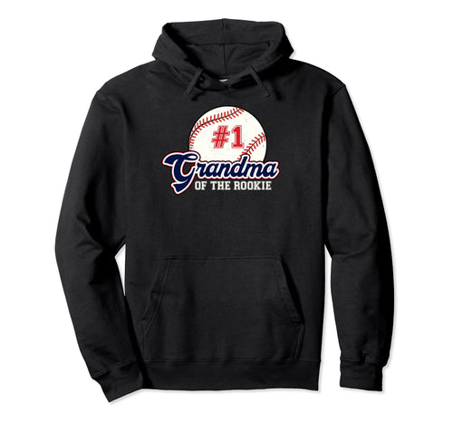 Grandma Rookie Rookie Year Baseball Nana Hoodie - Graphic Print for Adults - T-Shirt, Sweatshirt, Hoodie