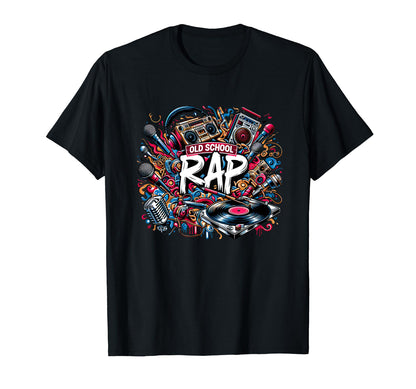 Old School Hip Hop 80S 90S Music T-Shirt - Fun Novelty Design Men Women - T-Shirt, Sweatshirt, Hoodie