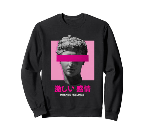 Intense Feelings Japanese Vaporwave Sweatshirt - Fun Novelty Design Unisex - T-Shirt, Sweatshirt, Hoodie