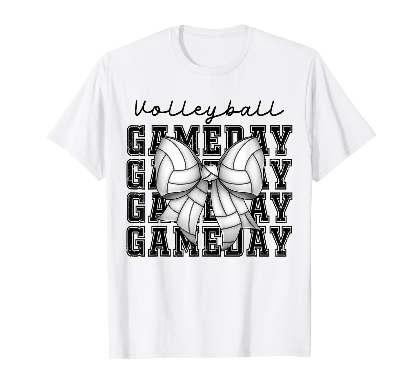 Volleyball Coquette Bow Game Day Cheer T-Shirt - Streetwear Style Unisex - T-Shirt, Sweatshirt, Hoodie