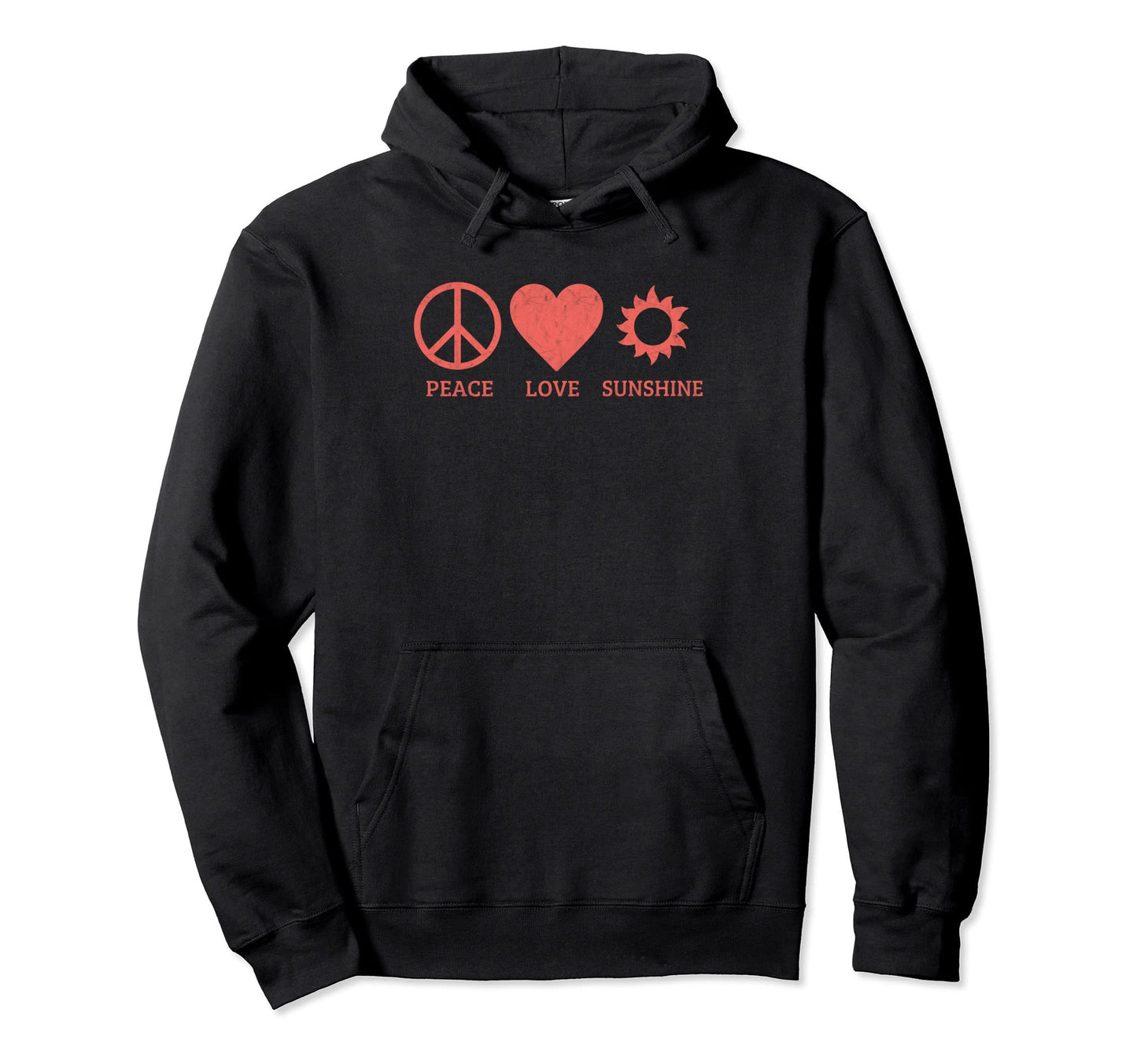 Funny Sunshine Lover Peace Love Sunshine Hoodie - Trendy Graphic for Adults - T-Shirt, Sweatshirt, Hoodie