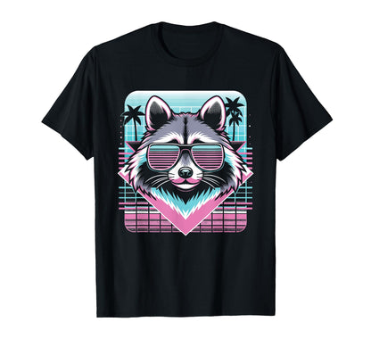 Raccoon Sunglasses 80S Aesthetic T-Shirt - Trendy Graphic Men Women - T-Shirt, Sweatshirt, Hoodie