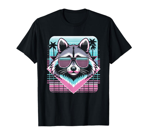 Raccoon Sunglasses 80S Aesthetic T-Shirt - Trendy Graphic Men Women - T-Shirt, Sweatshirt, Hoodie