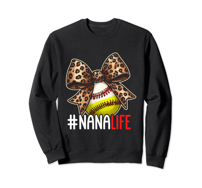 Nana Ballers Softball Baller Sweatshirt - Streetwear Style for Adults - T-Shirt, Sweatshirt, Hoodie