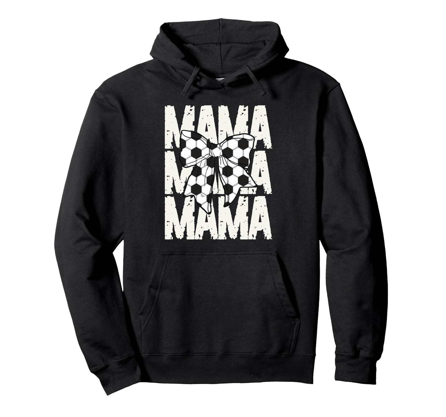 Soccer Mama Coquette Bow Sports Mom Hoodie - Trendy Graphic for Adults - T-Shirt, Sweatshirt, Hoodie