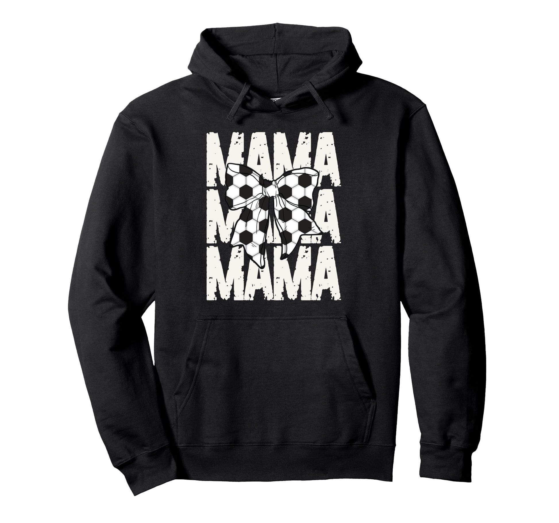 Soccer Mama Coquette Bow Sports Mom Hoodie - Trendy Graphic for Adults - T-Shirt, Sweatshirt, Hoodie