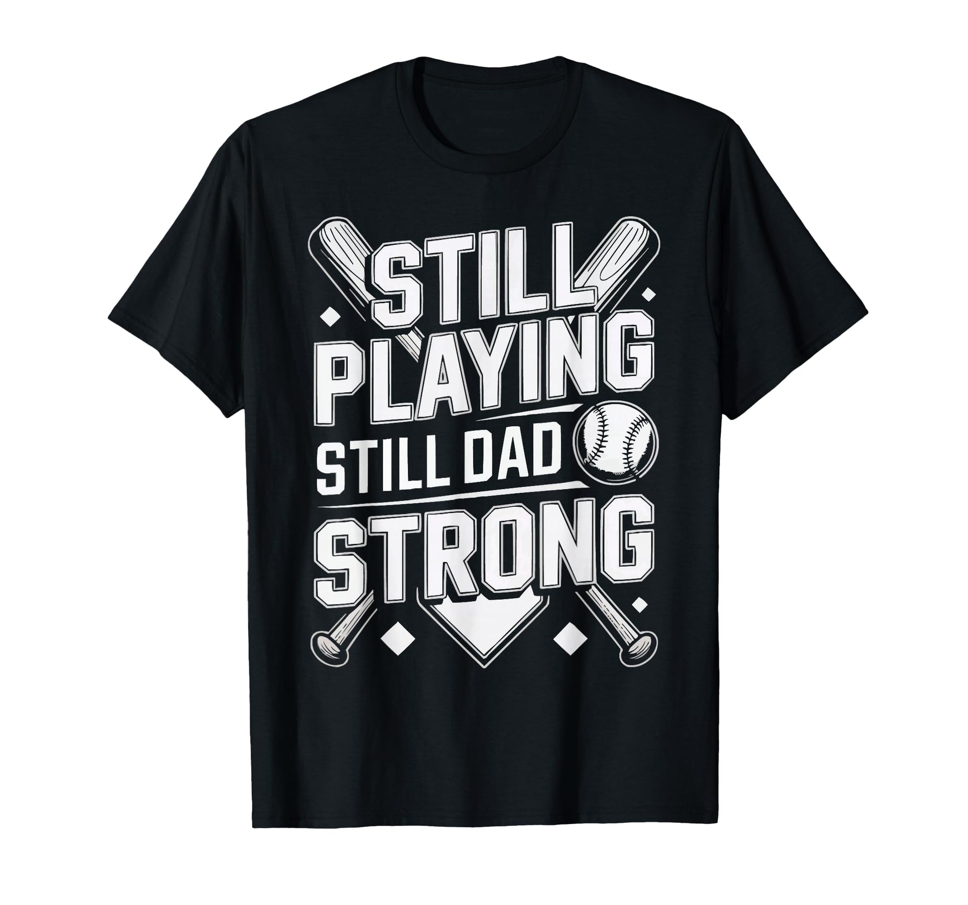 Baseball Dad Baseballer Daddy T-Shirt - Novelty Apparel for Adults - T-Shirt, Sweatshirt, Hoodie